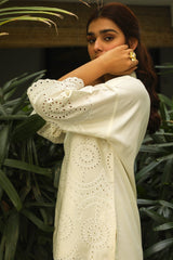 CREAM DELIGHT EMBROIDERED TOP