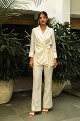 FLOWY CREAM CO-ORD SET