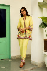 Lime Yellow Print Set
