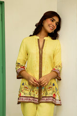 Lime Yellow Print Set