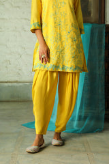 Sunny Aqua Embroidered Set