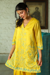 Sunny Aqua Embroidered Set