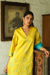 Sunny Aqua Embroidered Set