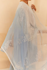 Powder Blue Ombre Suit Set