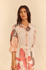 Abstract Midi Dress