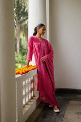 Utsav Pink Embroidered Suit