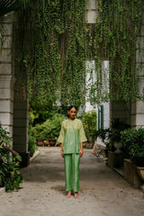 Ombre Green Block Print Coord