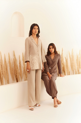 Brown Linen Coat