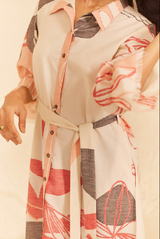 Abstract Midi Dress