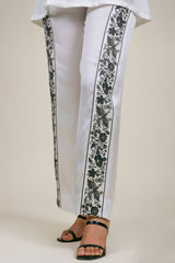 Off-White Embroidered Co-ord Set