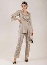 FLOWY BEIGE CO-ORD SET