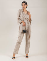 FLOWY BEIGE CO-ORD SET