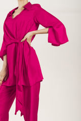 FLOWY HOT PINK CO-ORD SET