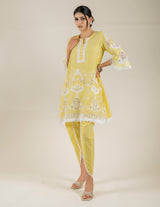 Yellow Cut Work Set
