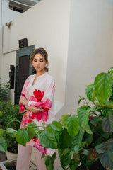 Seher Pink Floral Printed Suit