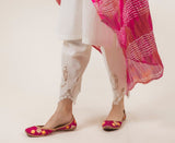 White Cutwork Narrow Salwar