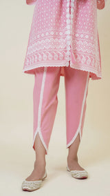 Pink Embroidered Women's Suit Set