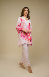 Seher Pink Floral Printed Suit