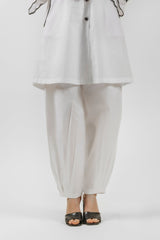 WHITE EMBROIDERED SUIT SET