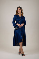 Navy Blue Midi Dress