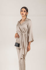 FLOWY BEIGE CO-ORD SET