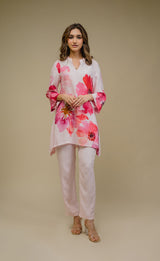 Seher Pink Floral Printed Suit