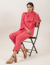 Punch Pink Co-Ord Set For Women