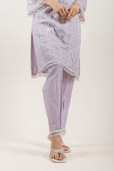 Lilac Embroidered Kurta
