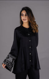 Umang Black Embroidered Top