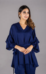 Flowy Navy Blue Co-ord Set