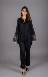 Umang Black Embroidered Co-ord Set