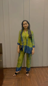 Blue-Green Ombre Co-Ord Set