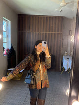 BLACK PAISLEY KAANI CAPE