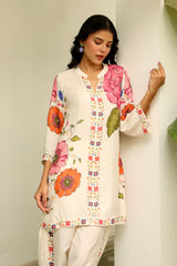 Bloom Print Dhoti Set- Inchingindia