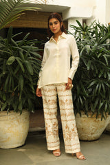Ivory Embroidered Co-ord Set
