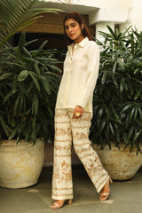 Ivory Embroidered Co-ord Set