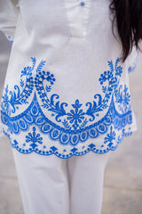 Azure Broderie White Set