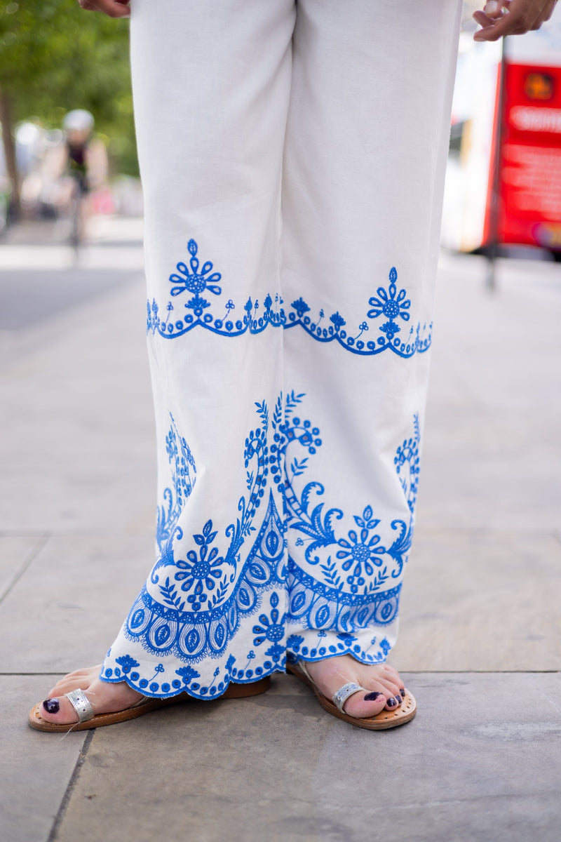 Azure Broderie White Set