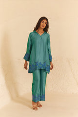Ocean Blue Women's  Co-ord Set Online