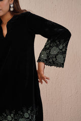 Black Velvet Thread Embroidery Set- Inching India