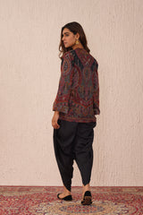 Sifat Paisley Woollen Cape- Inching India