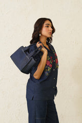 Indigo Bloom Denim Set