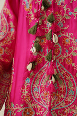 Noor Hot Pink Fusion Embroidered Set