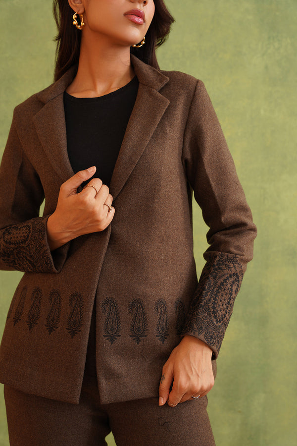 Merino Wool Embroidered Coat