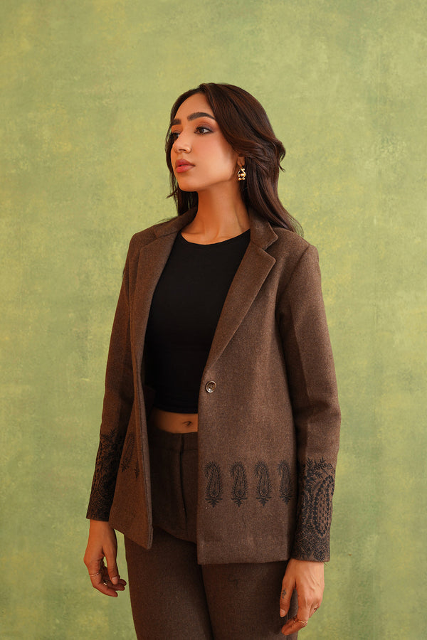 Merino Wool Embroidered Coat