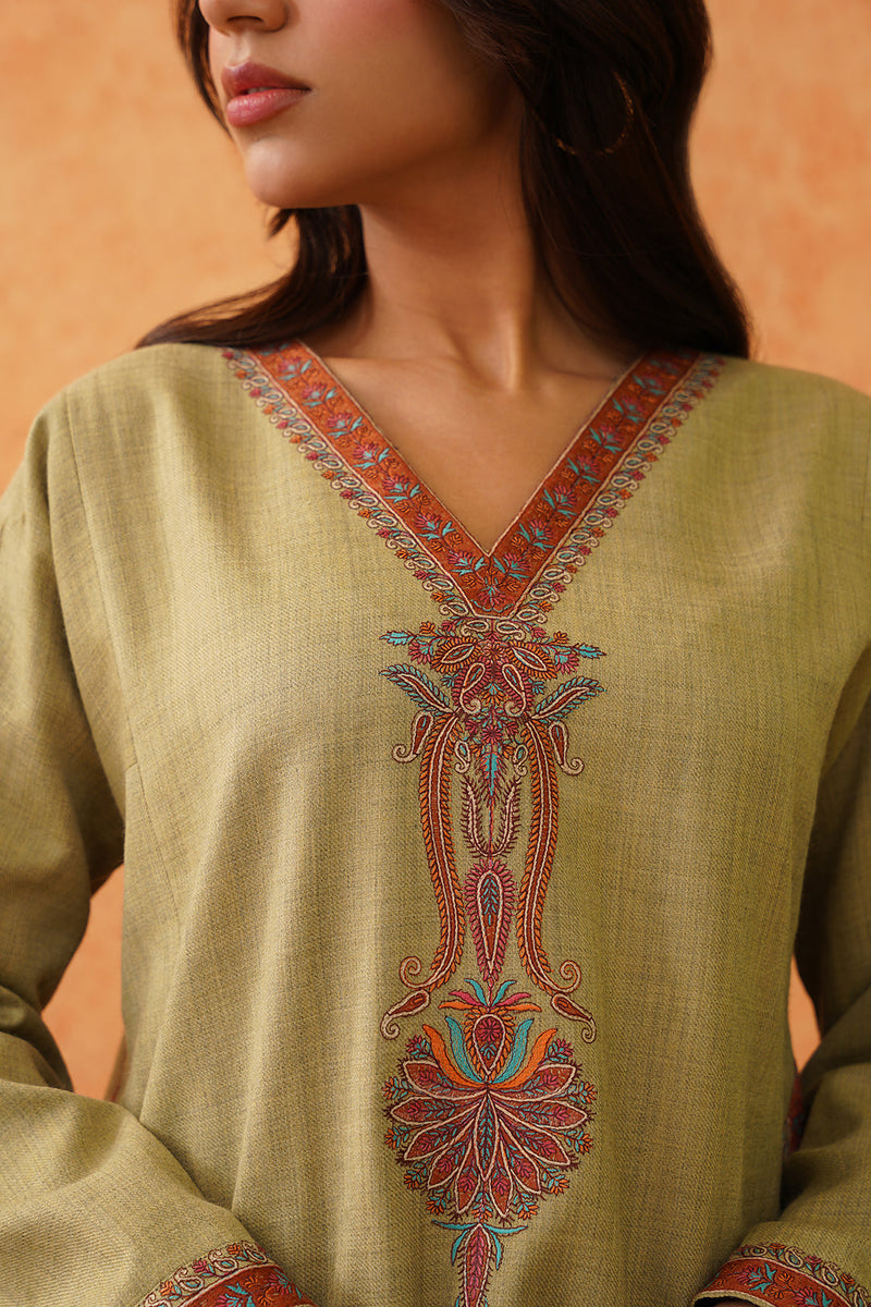 Safar Green Wool Top