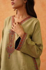 Safar Green Wool Top