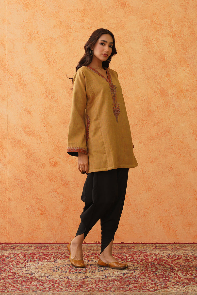 Safar Mustard Wool Top