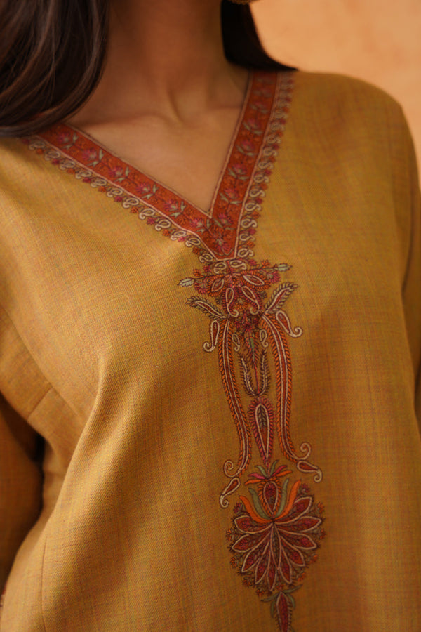 Safar Mustard Wool Top