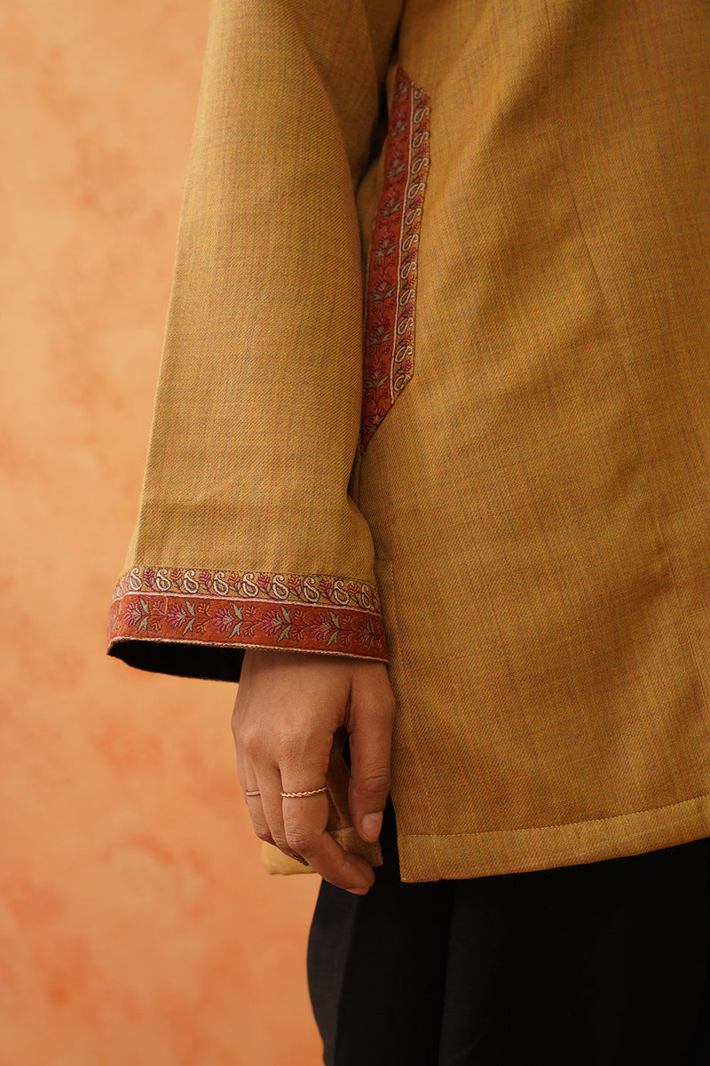 Safar Mustard Wool Top